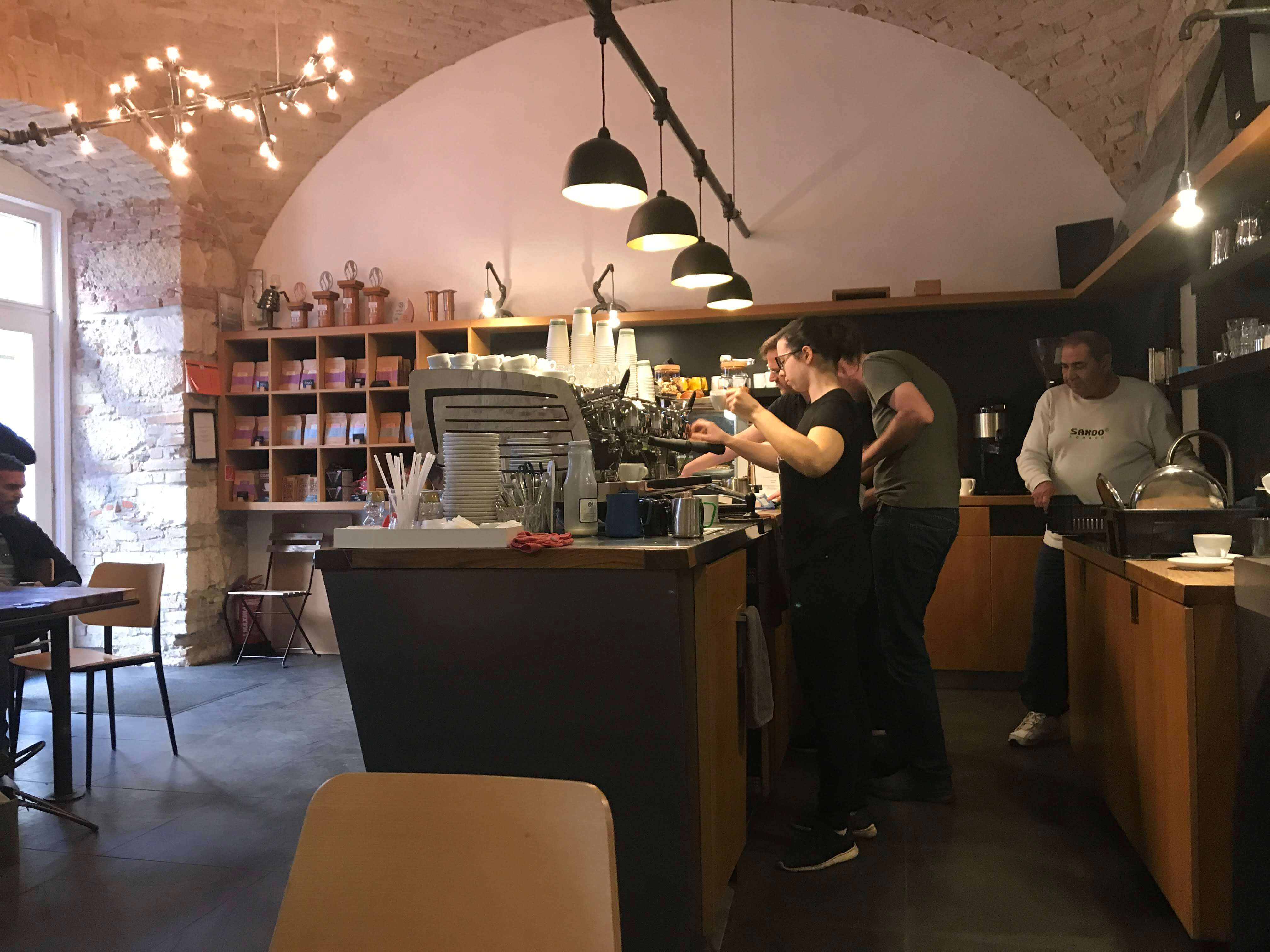 Coffee shop in Budapest