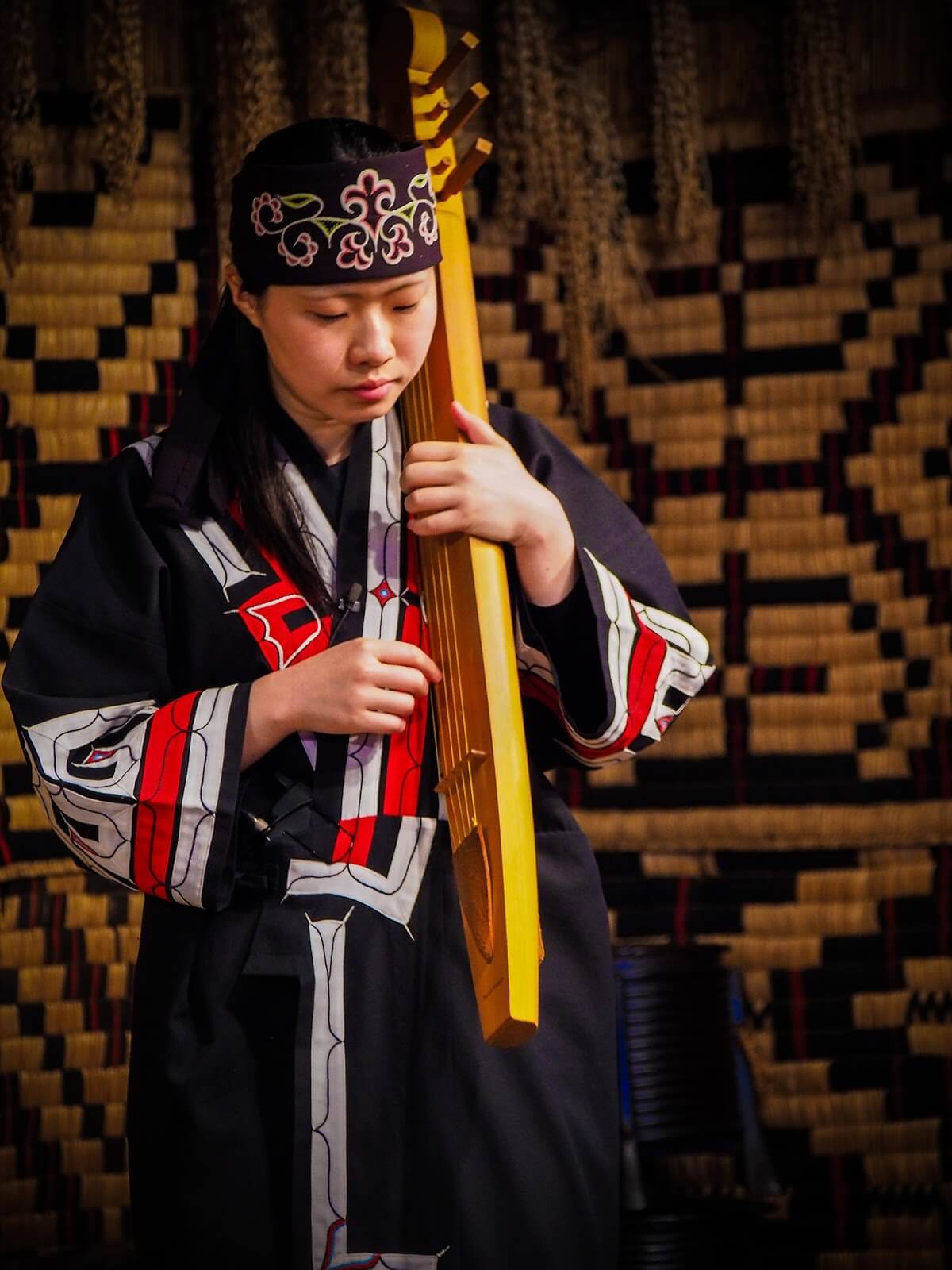 The Tonkori—a traditional musical instrument played by the Ainu people. Credit: XonLoke